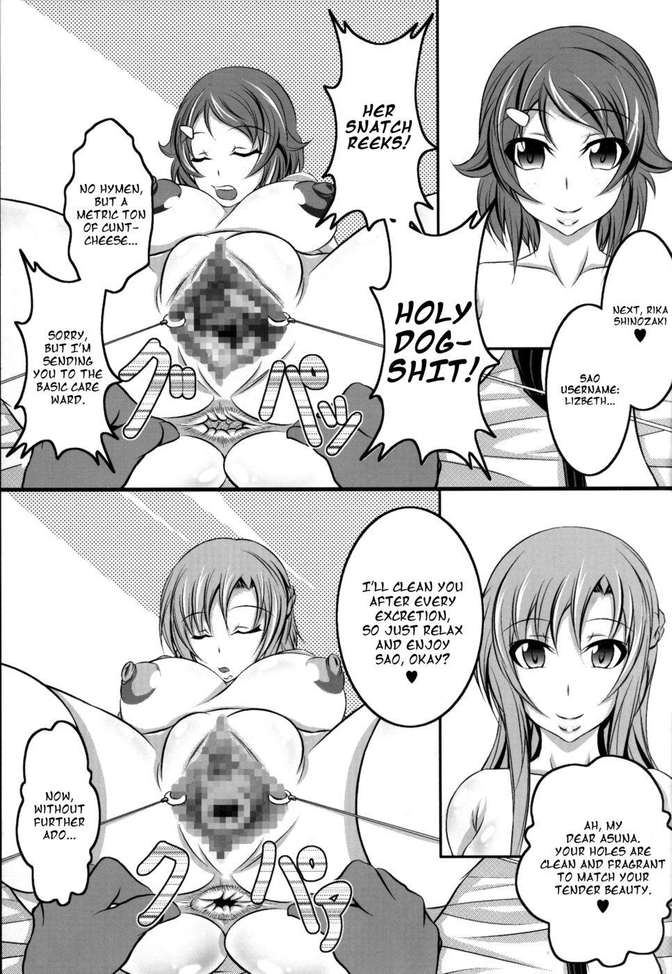 Hentai Manga Comic-A SAO Book Drawn by a Man Driven Insane by Bashing his Head Against a Wall-Read-6